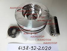 Поршень S6D110, 6D110. 6138-32-2020. 6138-32-2040. 6138-32-2320. (fire box=62мм). ALFIN- 